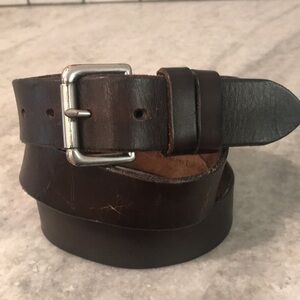 Polo Ralph Lauren Belt Mens 42 Brown Leather Classic Business Professional